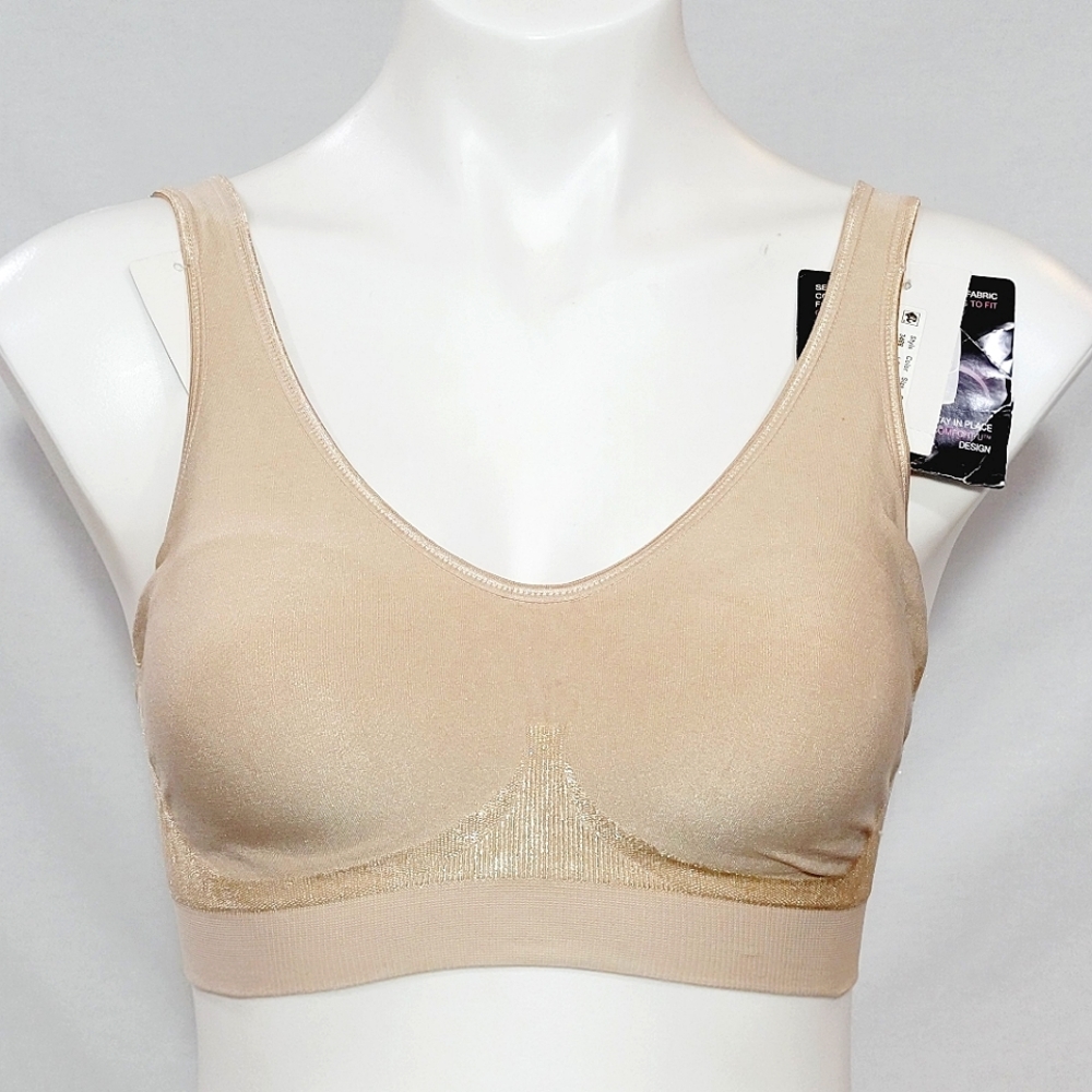 SMALL Bali 3488 Comfort Revolution Wireless Bra Beige